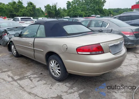 2002 Chrysler Sebring Limited из США, поврежденный, VIN 1C3EL65R52N113685